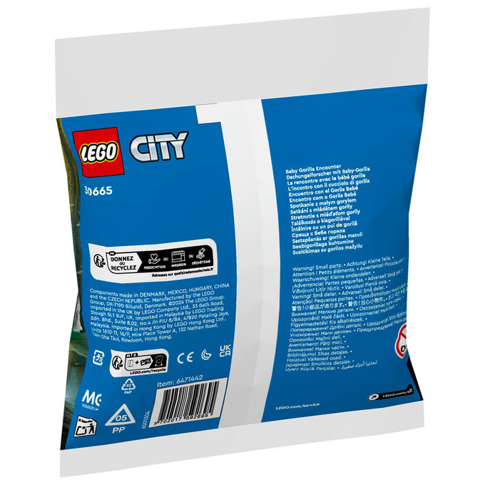 LEGO L'incontro con Cucciolo di Gorilla, Set costruzioni