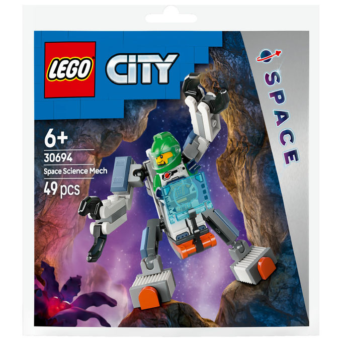 Lego City Mech scientifico spaziale 30694, set costruzioni
