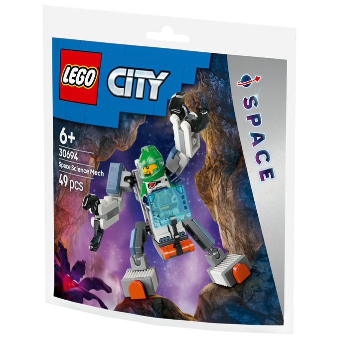 Lego City Mech scientifico spaziale 30694, set costruzioni