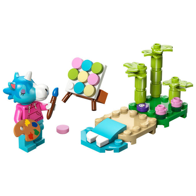 Lego Animal Crossing Giuliano dipinge sulla spiaggia