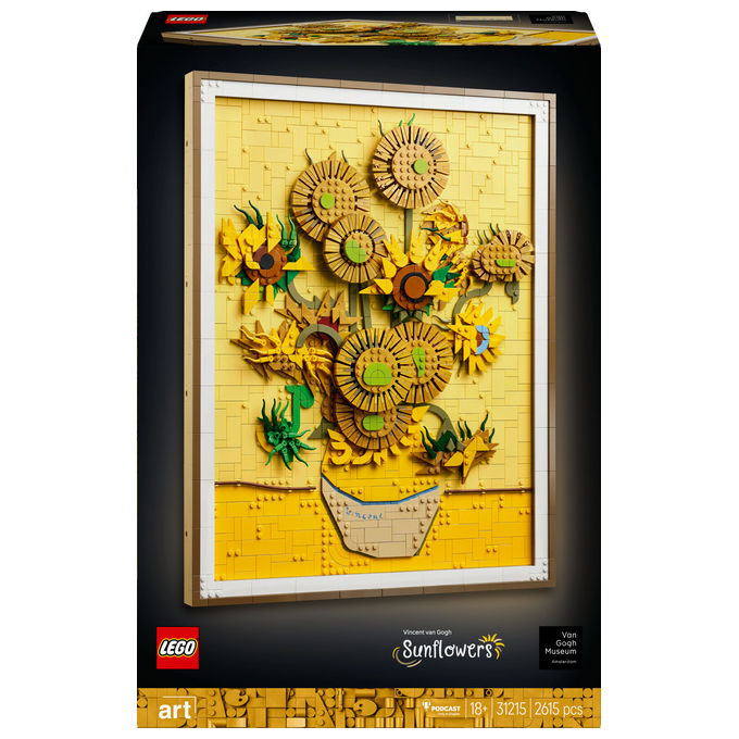Lego Vincent Van Gogh Girasoli Set Decorativo da Parete