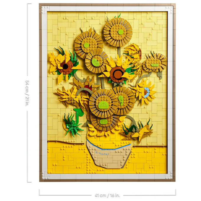 Lego Vincent Van Gogh Girasoli Set Decorativo da Parete