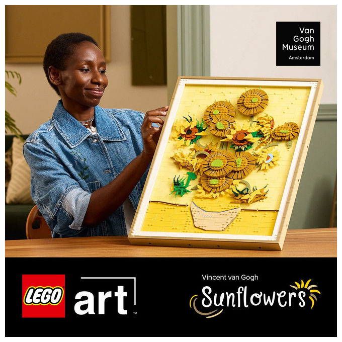 Lego Vincent Van Gogh Girasoli Set Decorativo da Parete