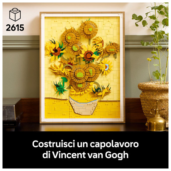 Lego Vincent Van Gogh Girasoli Set Decorativo da Parete