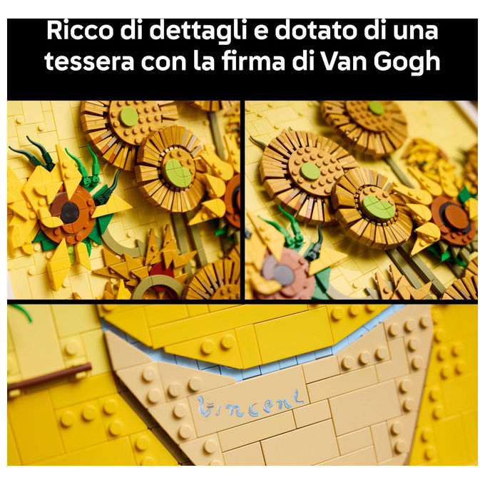 Lego Vincent Van Gogh Girasoli Set Decorativo da Parete