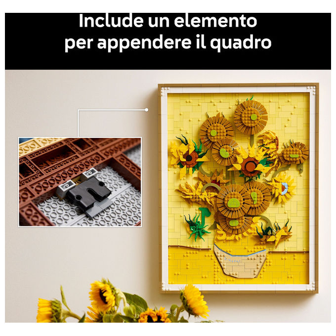 Lego Vincent Van Gogh Girasoli Set Decorativo da Parete