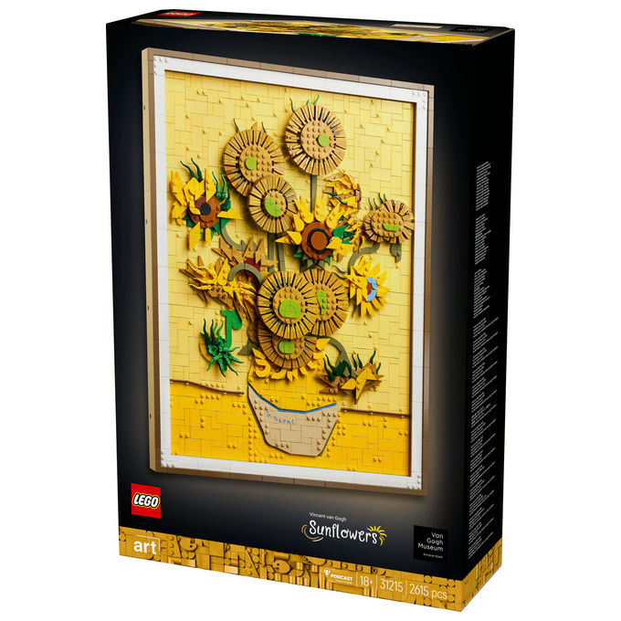 Lego Vincent Van Gogh Girasoli Set Decorativo da Parete