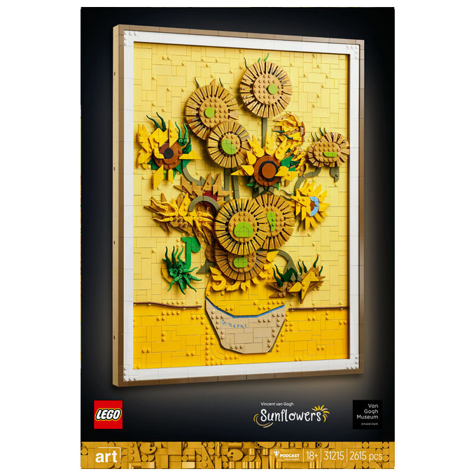 Lego Vincent Van Gogh Girasoli Set Decorativo da Parete