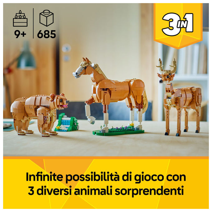 LEGO Cavallo Meraviglioso: Set Costruzioni 3in1, +9 Anni, 685 Pezzi