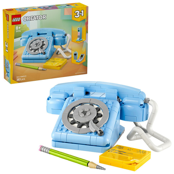 Lego Telefono Retro' Creator 3in1 383 Pezzi
