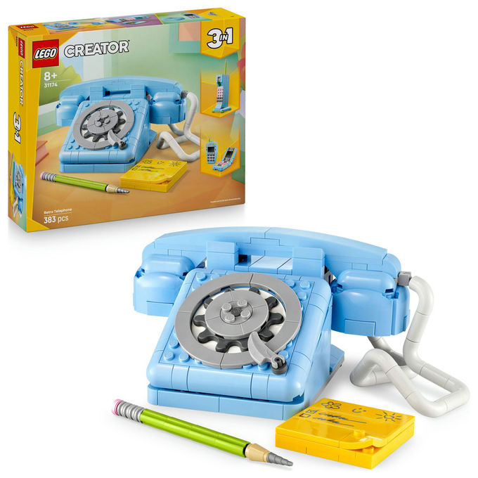 Lego Telefono Retro' Creator 3in1 383 Pezzi