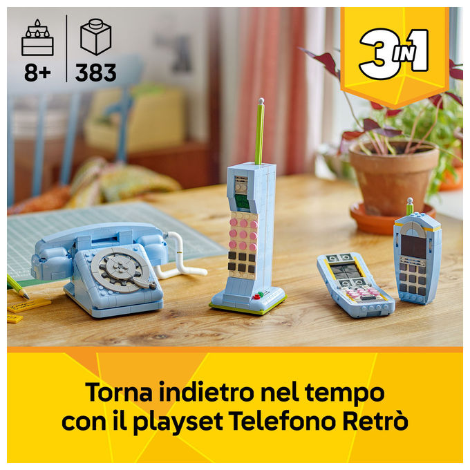 Lego Telefono Retro' Creator 3in1 383 Pezzi