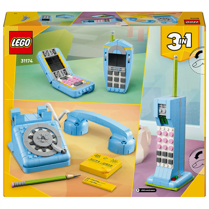 Lego Telefono Retro' Creator 3in1 383 Pezzi