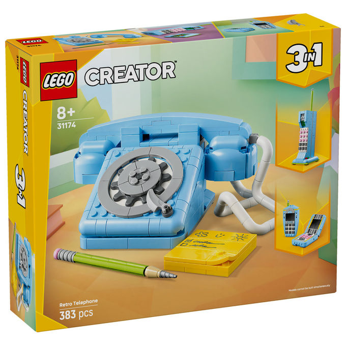 Lego Telefono Retro' Creator 3in1 383 Pezzi
