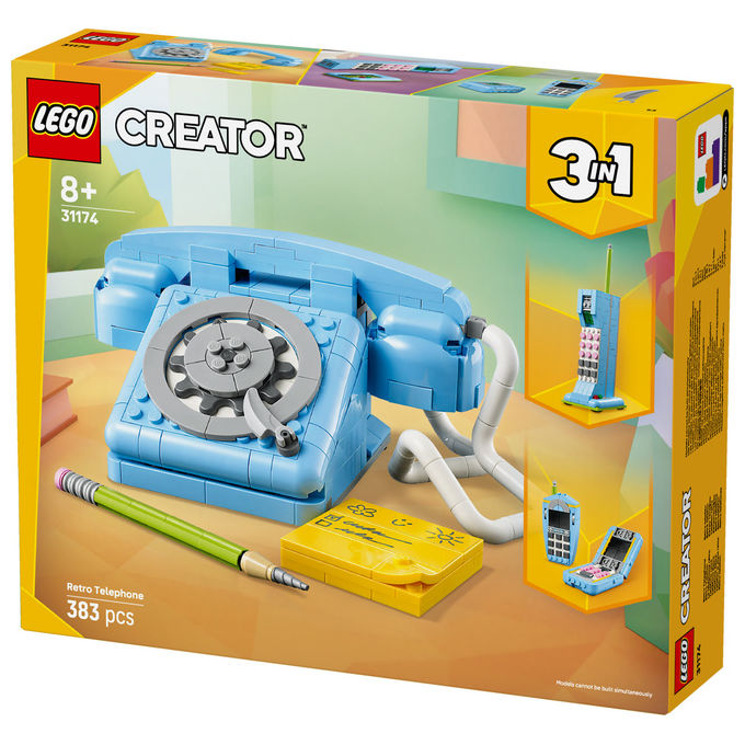 Lego Telefono Retro' Creator 3in1 383 Pezzi