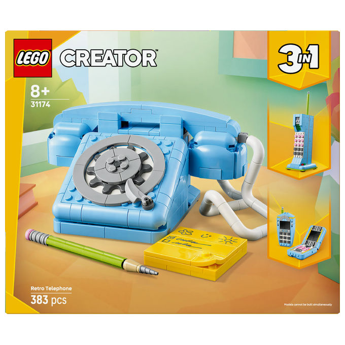 Lego Telefono Retro' Creator 3in1 383 Pezzi