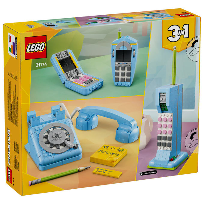 Lego Telefono Retro' Creator 3in1 383 Pezzi