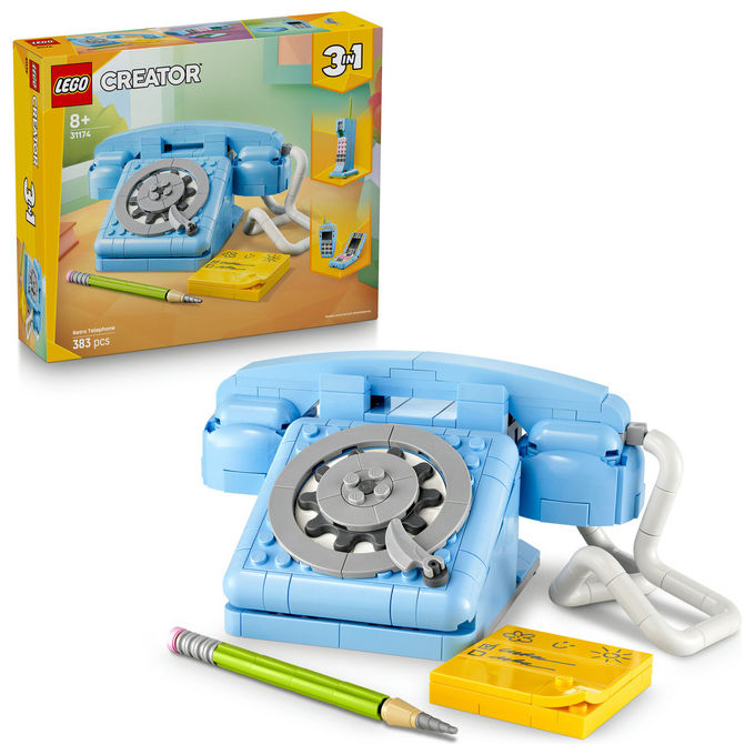Lego Telefono Retro' Creator 3in1 383 Pezzi