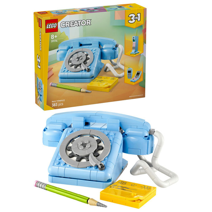 Lego Telefono Retro' Creator 3in1 383 Pezzi