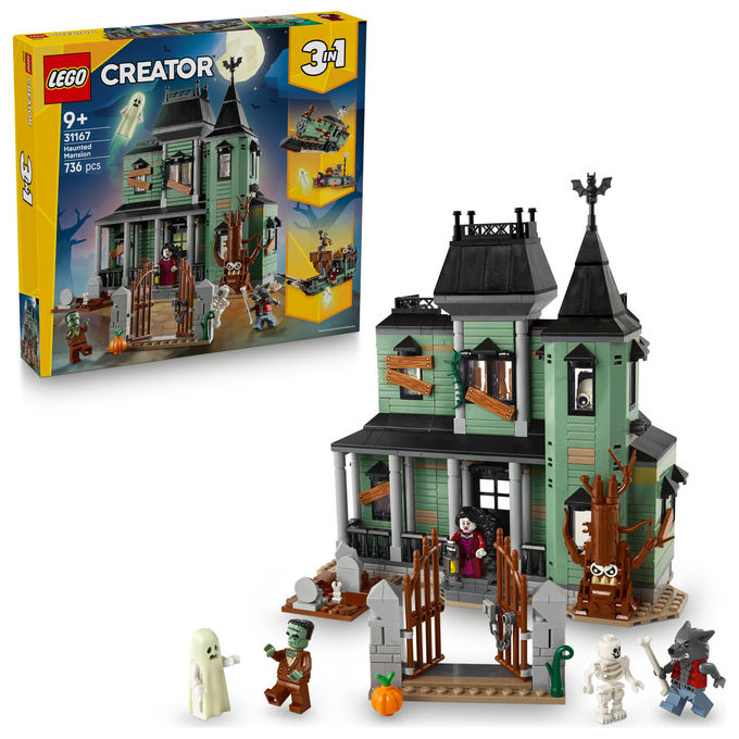 LEGO Villa Spettrale 3 in 1 Set da Costruzione
