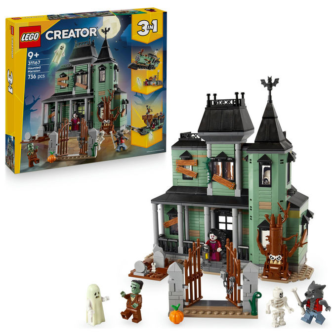 LEGO Villa Spettrale 3 in 1 Set da Costruzione