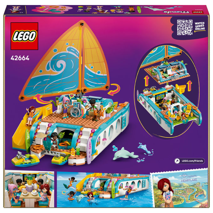 Lego Friends Avventura sul Catamarano Set costruzioni 42664