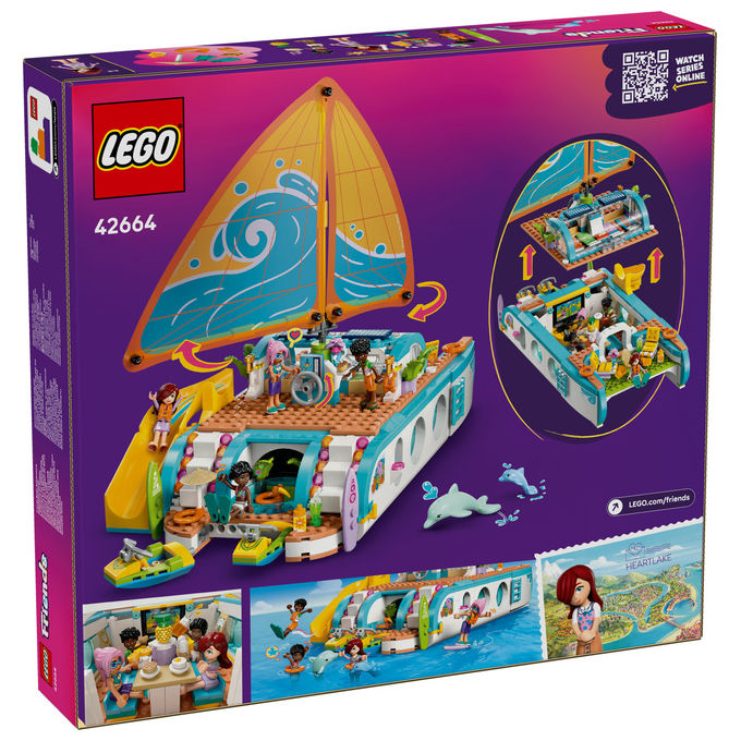 Lego Friends Avventura sul Catamarano Set costruzioni 42664