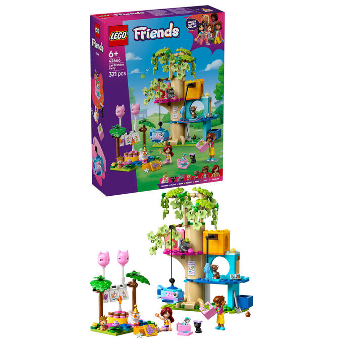 Lego Friends Festa Compleanno Felina e Casa sull'Albero
