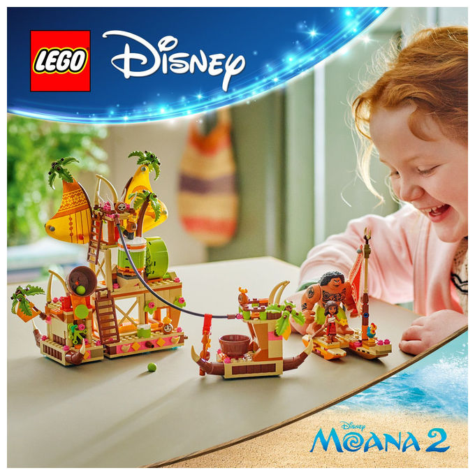 Lego Il Barcone dei Kakamora: Set Costruzioni Oceania con Vaiana e Maui