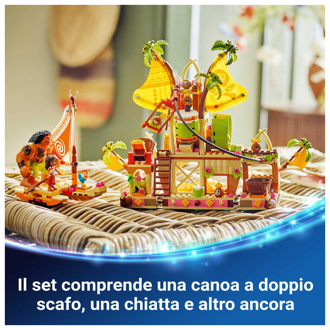Lego Il Barcone dei Kakamora: Set Costruzioni Oceania con Vaiana e Maui