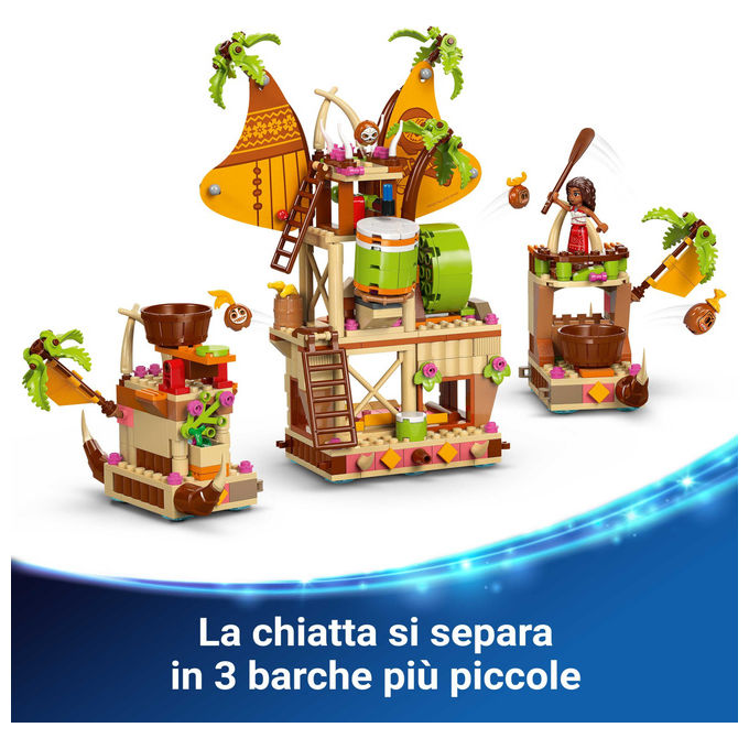Lego Il Barcone dei Kakamora: Set Costruzioni Oceania con Vaiana e Maui