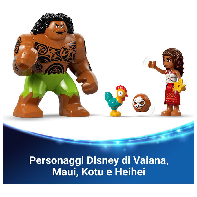 Lego Il Barcone dei Kakamora: Set Costruzioni Oceania con Vaiana e Maui