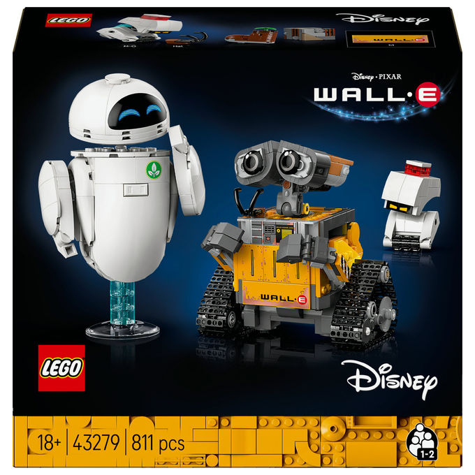 LEGO WALL-E e EVE Kit di Modellismo Disney, 811 Pezzi