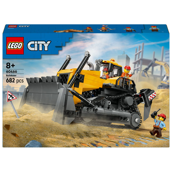 Lego City Bulldozer Giallo: Set Costruzioni per Bambini 60466
