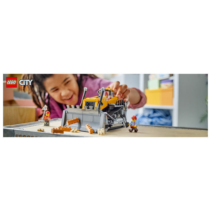 Lego City Bulldozer Giallo: Set Costruzioni per Bambini 60466