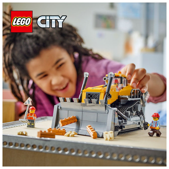 Lego City Bulldozer Giallo: Set Costruzioni per Bambini 60466