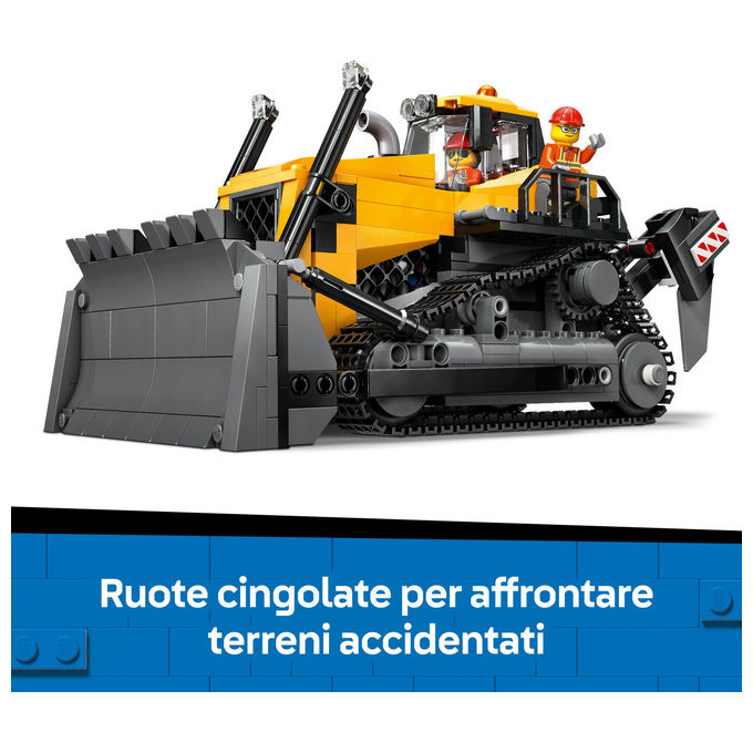 Lego City Bulldozer Giallo: Set Costruzioni per Bambini 60466