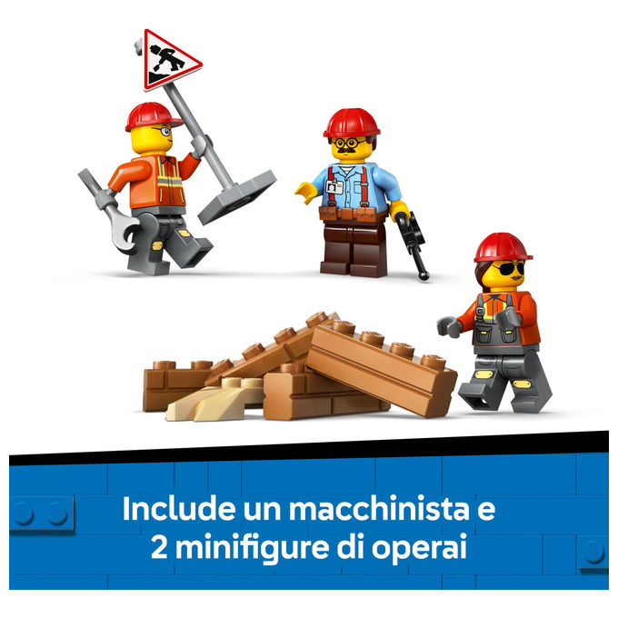 Lego City Bulldozer Giallo: Set Costruzioni per Bambini 60466