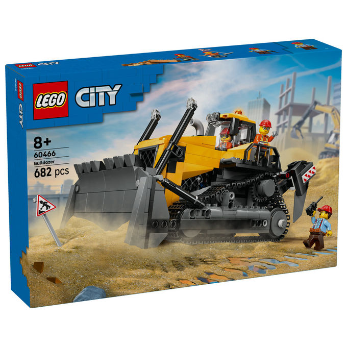 Lego City Bulldozer Giallo: Set Costruzioni per Bambini 60466