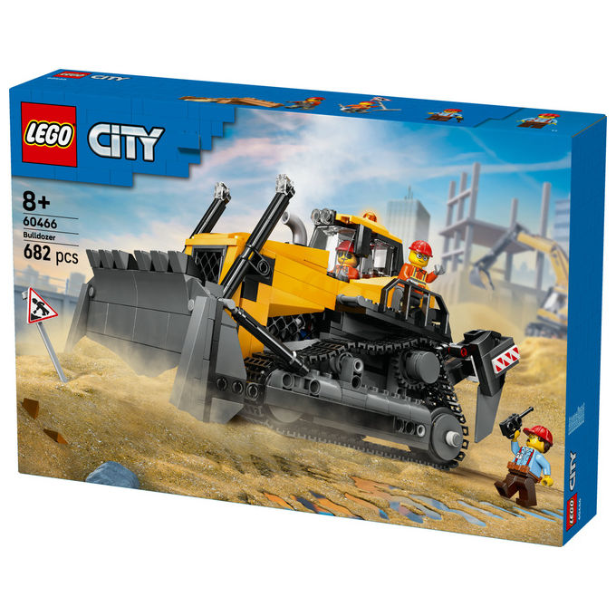 Lego City Bulldozer Giallo: Set Costruzioni per Bambini 60466