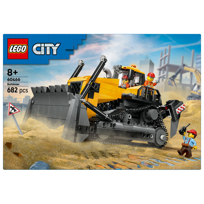 Lego City Bulldozer Giallo: Set Costruzioni per Bambini 60466