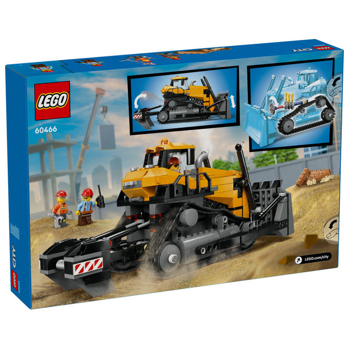 Lego City Bulldozer Giallo: Set Costruzioni per Bambini 60466