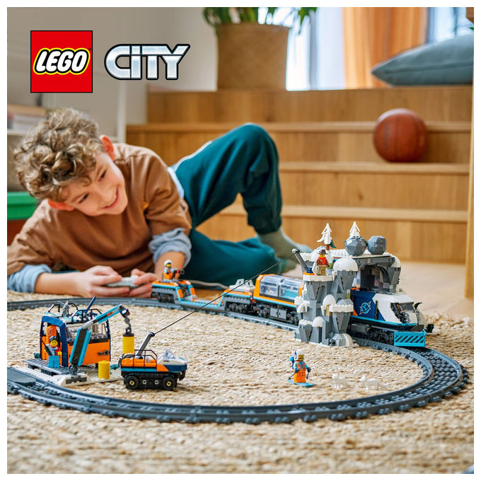 Lego Treno Espresso Artico Esploratori 60470, Set costruzioni