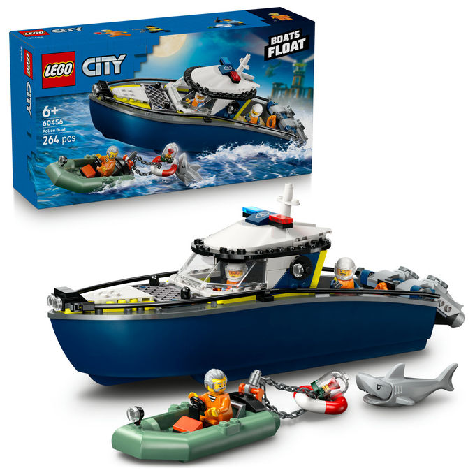 Lego City Inseguimento Motoscafo Polizia, 60456