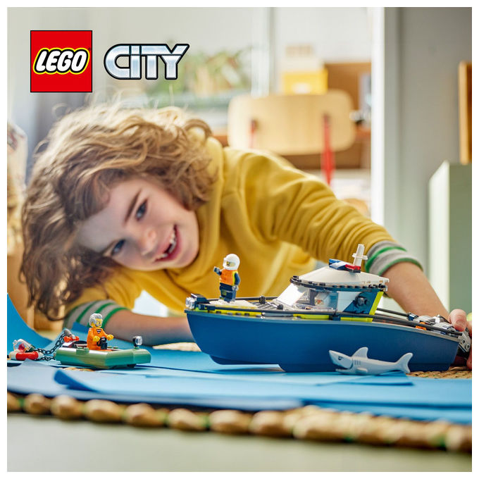 Lego City Inseguimento Motoscafo Polizia, 60456