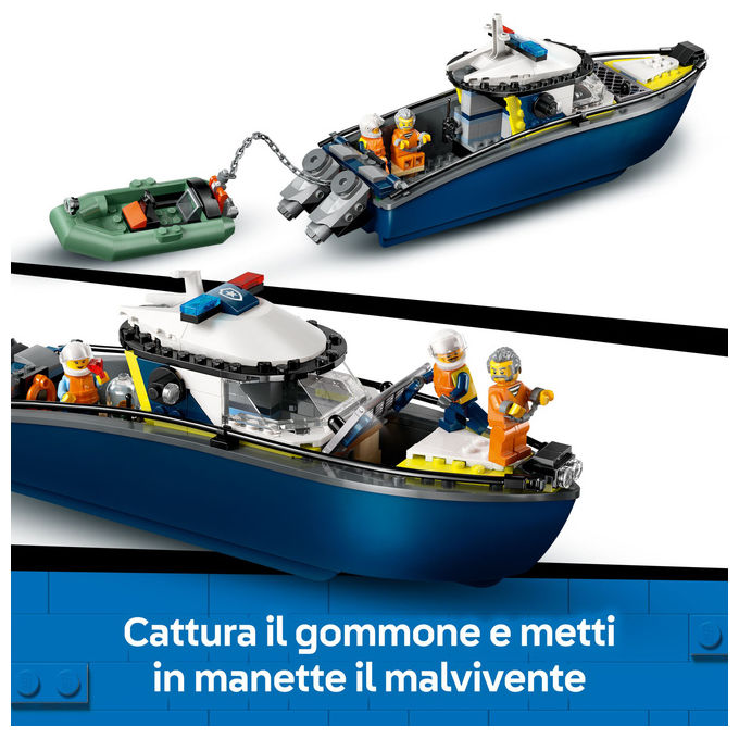 Lego City Inseguimento Motoscafo Polizia, 60456