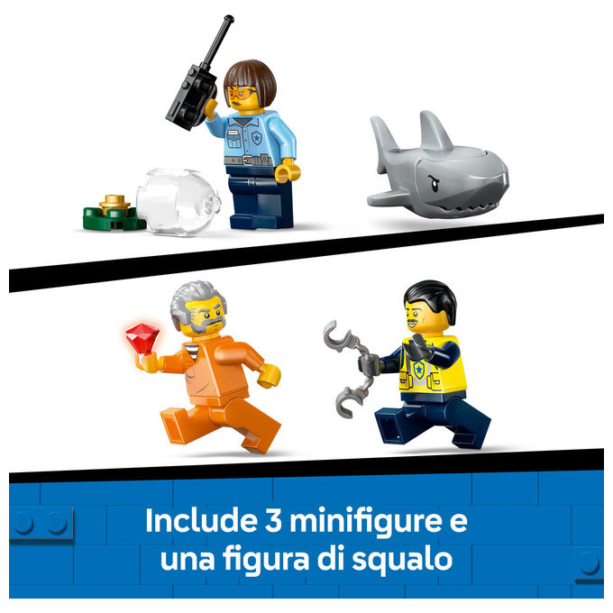 Lego City Inseguimento Motoscafo Polizia, 60456