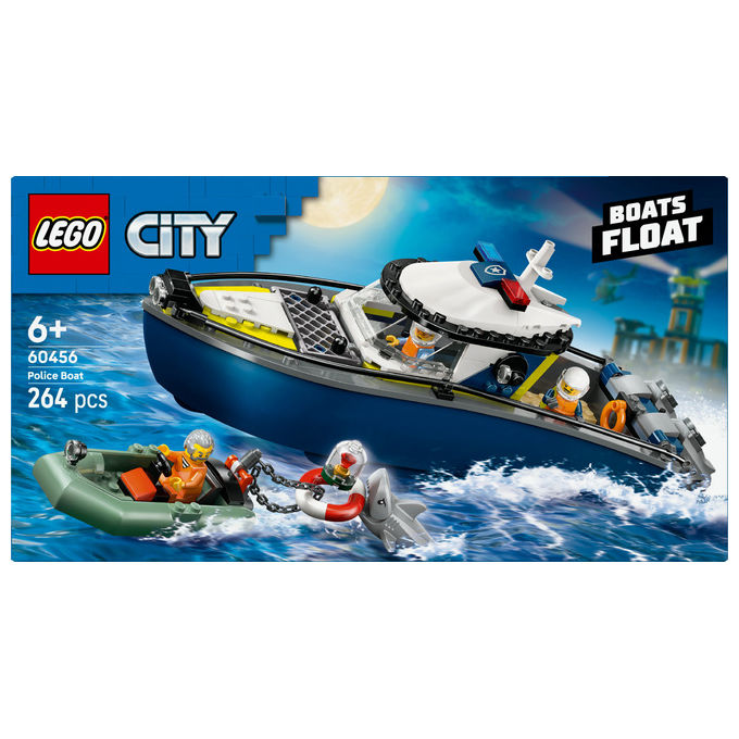 Lego City Inseguimento Motoscafo Polizia, 60456