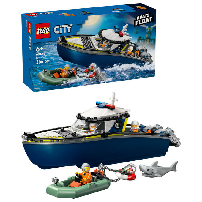 Lego City Inseguimento Motoscafo Polizia, 60456