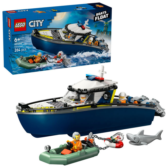 Lego City Inseguimento Motoscafo Polizia, 60456